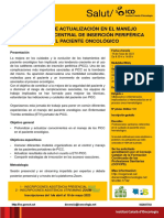 Jornada Actualitzación en El Manejo Del Cateter Central de Inserción Periférica en Paciente Oncológico