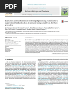 Evaluation and Mathematical Modeling of Processing Variables