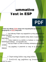 ESP IV Summative Test