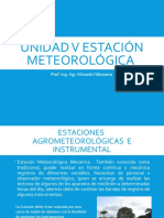 Unidad V Estación Meteorológica: Prof. Ing. Agr. Micaela Villanueva