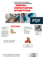 Asepsia, Desinfectantes Antisepticos: Farmacologia en Fisioterapia