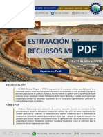 Brochure Seminario Estimación de Recursos Minerales Seg Student Chapter Unc