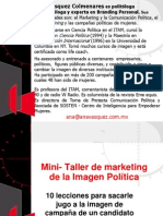 Mini - Taller de Marketing de La Imagen Política - Ana VAsquez Colmenares