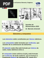 Curso de Química General y Orgánica: Apuntes de Nomenclatura 2023 Dr. Marcelo Antonelli