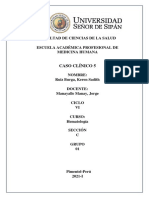 Caso Clínico 5: Facultad de Ciencias de La Salud Escuela Académica Profesional de Medicina Humana