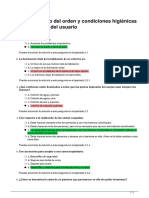 Mantenimiento Del Orden y Condiciones Higiénicas de La Habitación Del Usuario