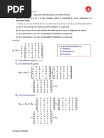 Ejercicios de Relaciones de Orden Parcial