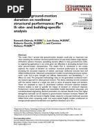 Impact of Ground-Motion Duration On Nonlinear Structural Performance Part II Site - and Building-Specific Analysis