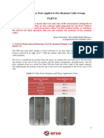 Fire Performance Tests Applied To Fire Resistant Cable Groups