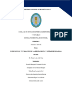 Ejercicio de Estimación de La Renta Bruta y Neta Empresarial