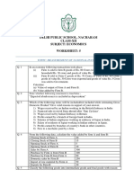 Worksheet-5 Measurement of National Income - Macroeconomics