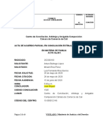 Acta Conciliacion Parcial