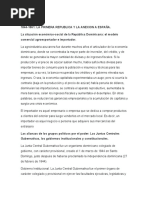 1844-1861 La Primera República y La Anexión A España