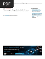 Failure Analysis of A Gas Turbine Blade