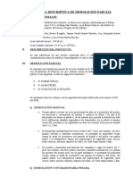 Memoria Descriptiva de Demolición Parcial: I. Datos Generales