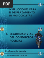 Instrucciones para El Desplazamiento en Motocicletas