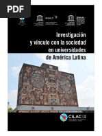 Investigación y Vínculo Con La Sociedad en Universidades de América Latina