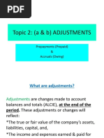 Topic 2A & B - Adjustments - Prepaid and Accrued Expenses & Income