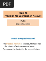 Topic 2C - Part 2 - Provision For Depreciation Account - Disposal Account