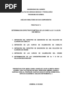 DETERMINACIÓN ESPECTROFOTOMÉTRICA DE LOS IONES Co (II) Y CR (III) EN UNA MEZCLA