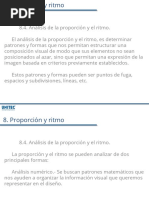 Análisis de La Proporción y El Ritmo