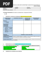 Esquema de Sesión de Aprendizaje Formato