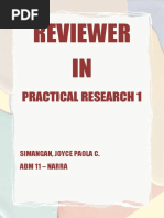 Reviewer IN: Practical Research 1