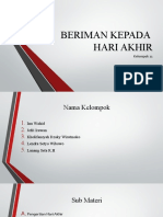 Beriman Kepada Hari Akhir: Kelompok 11