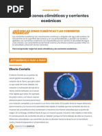 Zonas Climaticas y Corrientes Oceanicas Material de Lectura 6 A 8 Grado