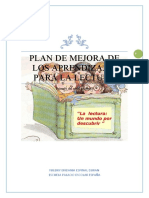 Plan de Mejora de Los Aprendizajes para La Lectura