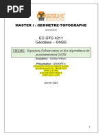 Rapport Projet GNSS - Equation D'observation Et Des Algorithmes de Positionnement GNSS - Groupe 4