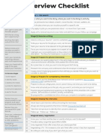 Job Interview Preparation Checklist