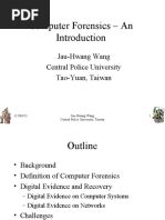 Computer Forensics - An: Jau-Hwang Wang Central Police University Tao-Yuan, Taiwan