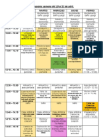 Cronograma Semana 10 Al 15 de Abril