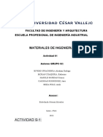 Materiales de Ingenieria: Actividad S-1