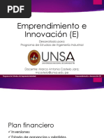 Emprendimiento e Innovación (E) : Desarrollado Para: Programa de Estudios de Ingeniería Industrial