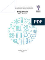 Bioquímica I: Faculdade de Farmácia Da Universidade de Lisboa Mestrado Integrado em Ciências Farmacêuticas