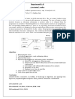 2696Expt5-Absolute Loader