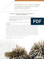 Análisis de Crecimiento Del Pasto Taiwan (Pennisetum Purpureum Schum) EN CLIMA Cálido Subhúmedo