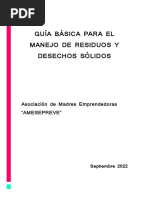 Guía Básica para El Manejo de Residuos