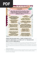 Especificidades Del Campo Formativo Lenguajes para La Fase 5