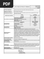 Ficha Tecnica de Producto Terminado: Datos Del Fabricante