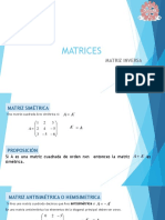 Matrices, Matriz Inversa