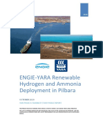 Engie Yara Renewable Hydrogen and Ammonia Deployment in Pilbara