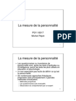 Personnalite - Mesure de La Personnalite - Diaporama 23 Pages - 57 Ko)