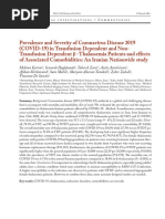 Prevalence and Severity of Coronavirus Disease 2019