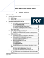 Modificación Plan Regulador Comunal de Pica: I. Memoria Explicativa