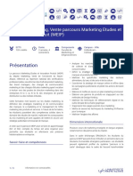 Présentation: Master Marketing, Vente Parcours Marketing Etudes Et Innovation Produit (MEIP)