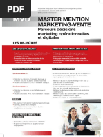 Master Mention Marketing-Vente: Parcours Décisions Marketing Opérationnelles Et Digitales