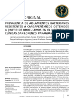 Prevalencia de Aislamientos Bacterianos Resistentes A Carbapenemicos